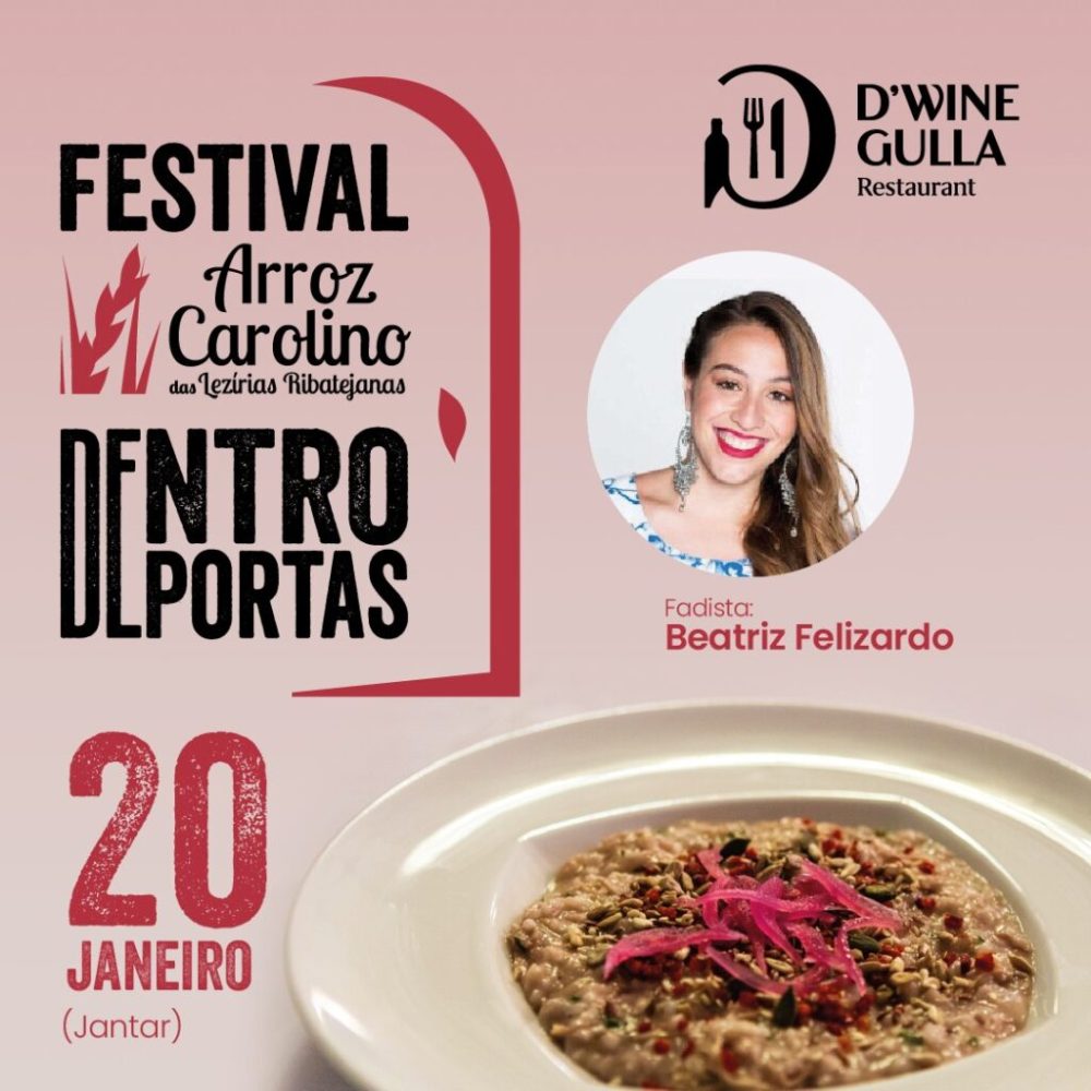 à mesa, em Benavente, com o Arroz Carolino