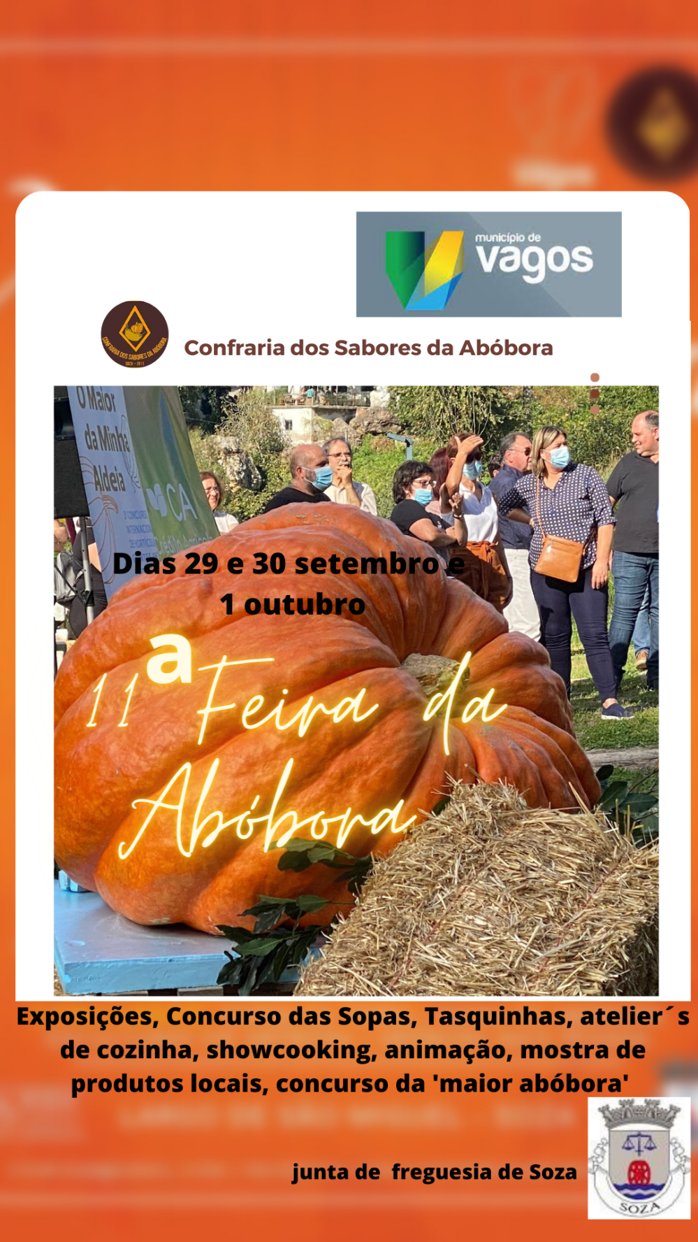 ‘Abóbora’ tem feira e utilizações diversas, em Soza