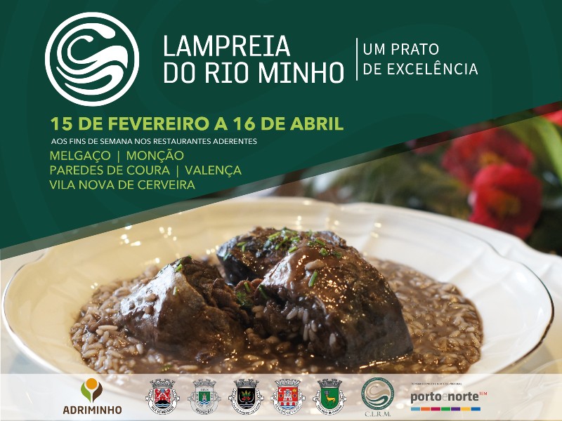Lampreia do rio Minho vão à mesa…nos meses com R