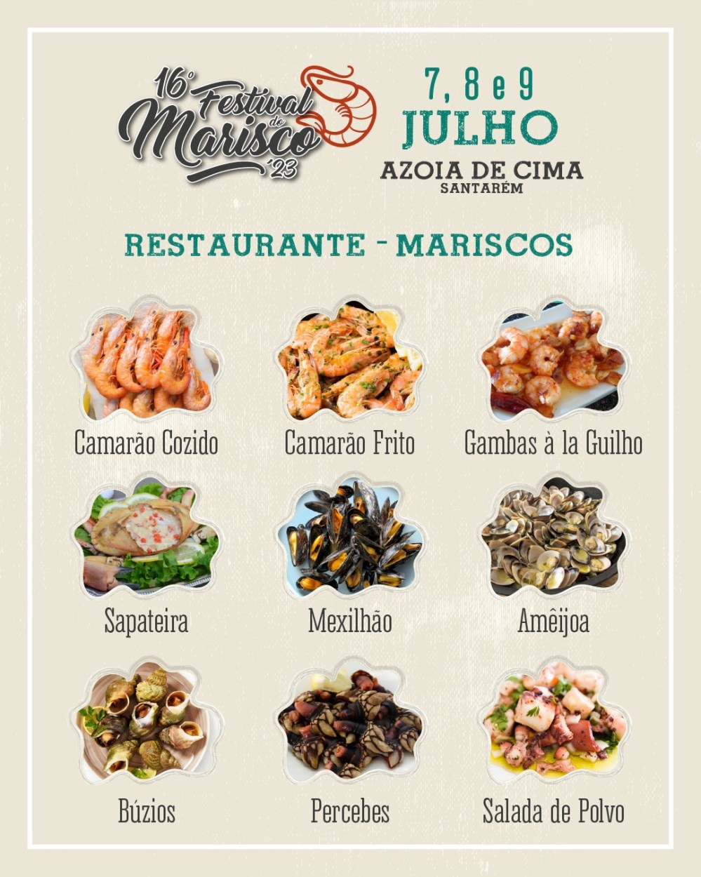 Mariscada que é um Festival, em Azóia