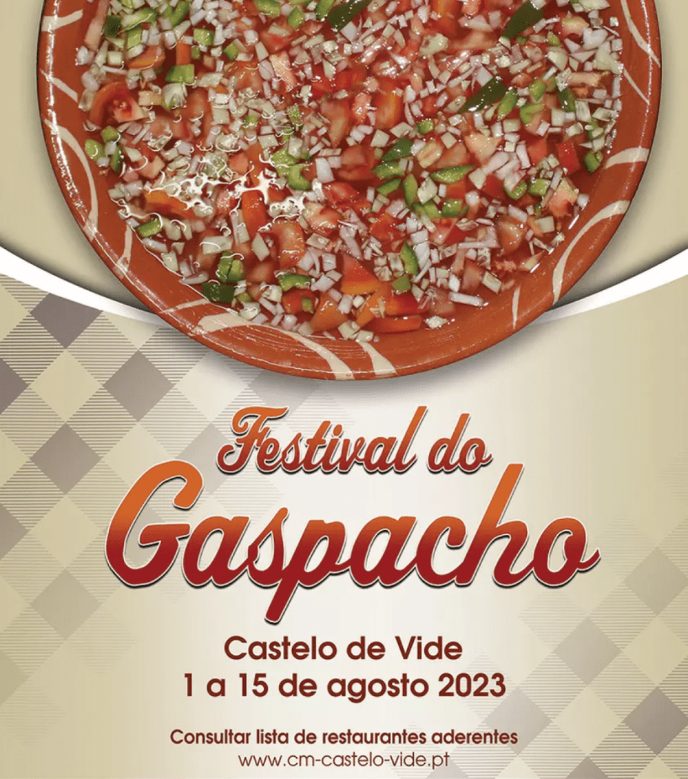 Gaspacho serve-se fresco em Castelo de Vide