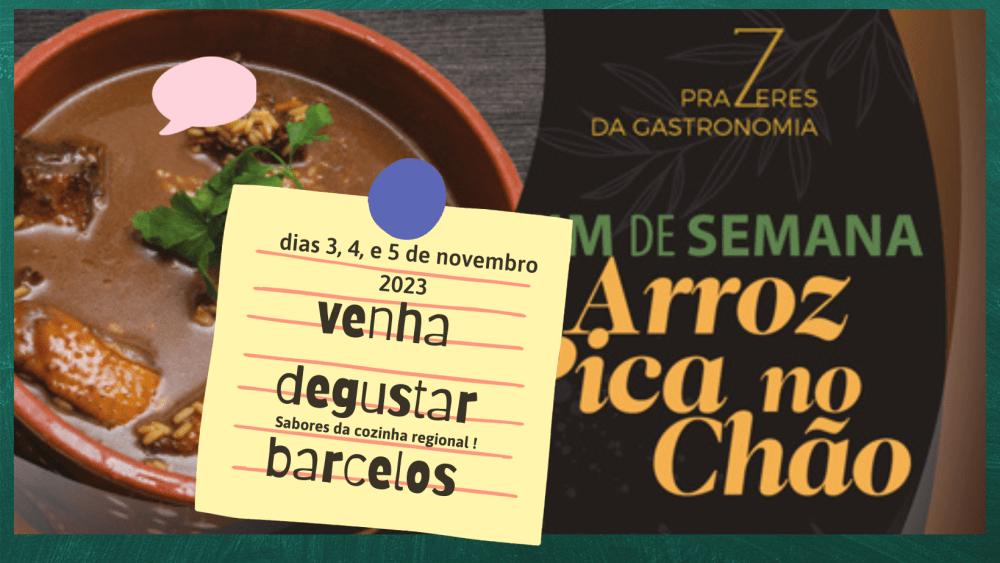 Barcelos  serve o melhor «Arroz de Pica no chão…!